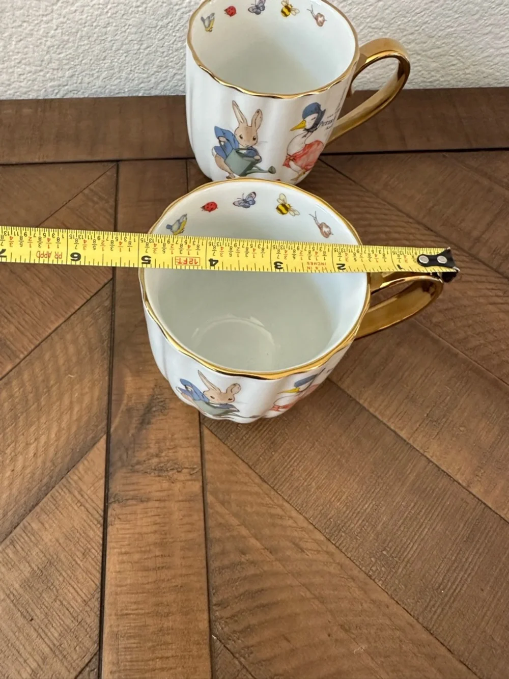 Beatrix Pottery Peter Rabbit 4 mugs NEW - Picture 9 of 9